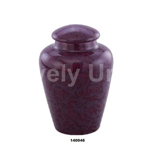 Magenta Wave Adult Cremation Urn for Ashes Large Size Funeral Urn With Free <b>Velvet</b> <b>Bag</b> - Product Image 1