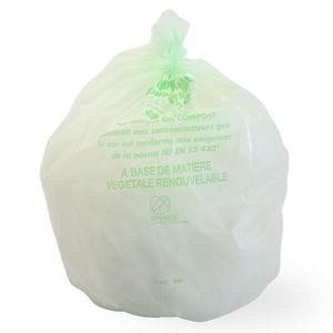 Sac poubelle biodégradable vert 40L 20µm NF Jet'Bag en plastique - Product Image 1
