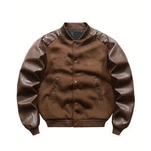 Veste pour homme à col montant enduite, très demandée, pour l'automne, style unique, meilleure qualité, 100% coton respirant, logo personnalisable sur le devant - Product Image 1