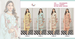 ชุดเดรสปากีสถาน,ชุดกี่เพ้าผู้หญิงสไตล์อินเดียออกแบบคุณภาพพรีเมียมพร้อมงานปักลำดับชุด Salwar Kameez - Product Image 4