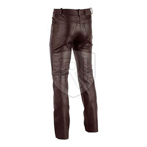 Pantalon en cuir pour hommes de haute qualité, léger, style décontracté, meilleure vente en gros, taille moyenne, quantité minimale de commande bas, dernière vente en gros - Product Image 3