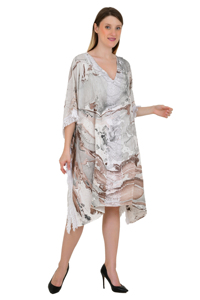 Directo de fábrica Ropa de vacaciones Mujeres Kaftan Caftan Party Lace Bikini Beach T Shirt Tipo Cover Up Vestido de tamaño libre Multi Color - Product Image 2