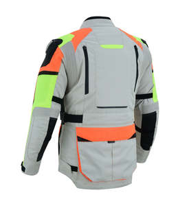 เสื้อแจ็คเก็ตมอเตอร์ไซค์คอร์ดูร่าสะท้อนแสงสำหรับผู้ชายและผู้หญิง กางเกงกันน้ำสำหรับขี่มอเตอร์ไซค์ ชุดป้องกันสำหรับขี่มอเตอร์ครอส แห้งเร็ว - Product Image 2