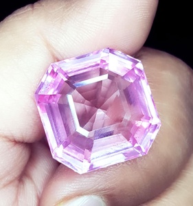 Morganite naturelle 43 ct pierre précieuse en vrac certifiée transparente en forme d'octogone gemme pour la fabrication de bijoux avec gemme de Morganite de qualité supérieure - Product Image 4