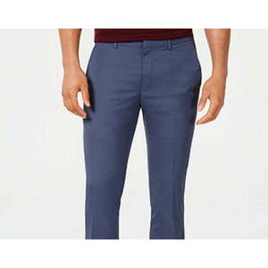 Pantaloni Chino Alfatech da Uomo Alfani, Vestibilità Classica, Casual Elegante, Blu Navy, Tessuto Oxford, Taglia XL, Vita Media, Personalizzabili, Antipiega, con Cerniera - Product Image 2