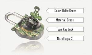 Meilleur Prix Nouveau Produit Vente Haute Qualité Personnalisation Laiton Clé Cadenas Durable Agenda et Coeur Cadenas - Product Image 4