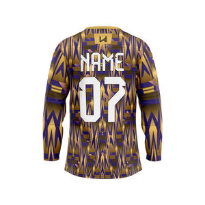 Camisetas de Hockey sobre Hielo Personalizadas, Transpirables, con Estampado por Transferencia de Calor, 100% Poliéster, Profesionales, Unisex para Adultos, con Nombres de Equipos Personalizados - Product Image 6