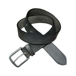 Cinturón de cuero genuino para hombre con logotipo personalizado de fábrica, hebilla de latón macizo de piel de vaca de lujo Vintage de 4mm de espesor - Product Image 5