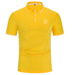 Polyester 100% personnalisé unisexe pour polo col roulé à séchage rapide à manches courtes imprimé doux logo personnalisé brodé pour le sport - Product Image 1