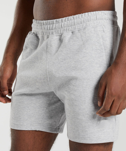 Logo personnalisé Hommes été décontracté Running Fleece French Terry Jogger Cargo Snack Coton Sweat Shorts - Product Image 4