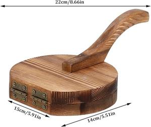Prensa Redonda de Madera para Masa, Prensa para Panqueques, Nuevo Producto, Prensa de Madera para Tortillas, Herramienta para Hacer Dumplings - Product Image 2