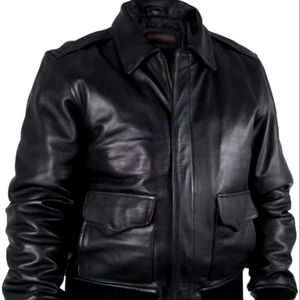 Chaqueta de cuero para hombre personalizada con diseño profesional Material de temporada de invierno Cierre de cremallera Diferentes estilos por demanda personalizada - Product Image 1