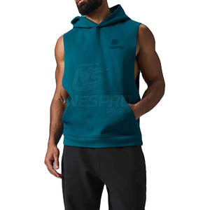 OEM Custom Logo Plain Oversized <b>Sleeveless</b> <b>Hoodies</b> Cotton Material Lightweight <b>Sleeveless</b> <b>Hoodies</b> - Product Image 1