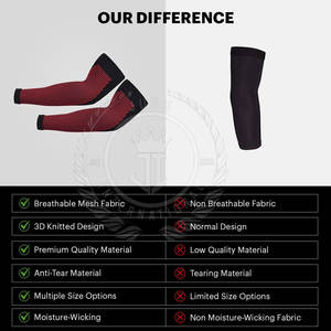 Manchons de bras en néoprène respirant, nouvelle conception, best-seller, faible MOQ, fabriqué au Pakistan - Product Image 5