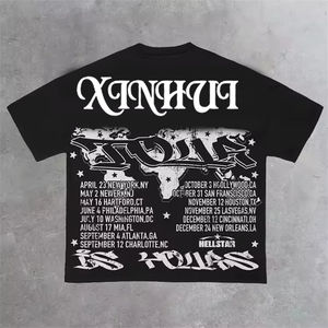 Camiseta Personalizada de Fábrica para Hombre, 100% Algodón Grueso, Estilo Hip Hop, Talla Grande, Diseño con Estampado - Product Image 5
