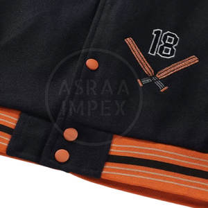 เสื้อแจ็กเก็ตเลตเตอร์แมนสำหรับผู้ชายเสื้อแจ็คเก็ตแขนหนังกันลมสไตล์ใหม่ - Product Image 5