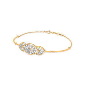 Bracelet Grace Curve Or et Diamants pour Femme - Product Image 3