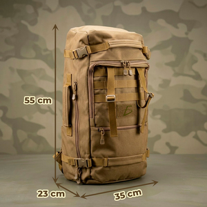 Mochila Táctica Impermeable de 50L para Camping y Senderismo, Forro de Nailon y Oxford, Cierre de Cremallera, Diseño Moderno para Deportes Diarios - Product Image 4