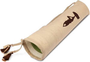 Bolsa de esterilla de Yoga de gran venta, bolsa de lona de algodón para Yoga, bolsa de hombro con logotipo personalizado para gimnasio y Yoga, bolsa de hombro con bolsillo interior - Product Image 4