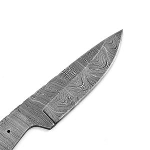Hoja de cuchillo de patrón torcido de acero de Damasco hecha a mano personalizada de alta calidad, la mejor materia prima para cuchillos de Camping al aire libre - Product Image 6