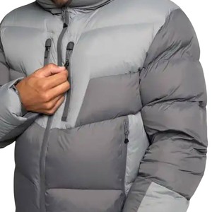 2025 nouveau Design veste bouffante à capuche hiver chaud fermeture éclair Logo personnalisé veste bouffante pour hommes et femmes - Product Image 5