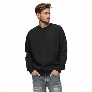 Baggy Winter Sweatshirts Men's Streetwear 500 GSM Fleece Sweat Shirts Men Solid Color Sweatshirt Mens - Product Image 2