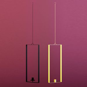 Juego de 3 candelabros de hierro y vidrio portavelas de colores surtidos decorativos hechos a mano para decoraciones de boda - Product Image 5