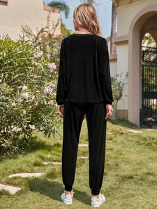 Custom <b>Women's</b> <b>Velvet</b> Two Piece <b>Jogger</b> Set Sport Zip up Tracksuit Streetwear Hoodie <b>Women</b> <b>Velvet</b> Sweatsuit <b>Velvet</b> Track Suit - Product Image 4