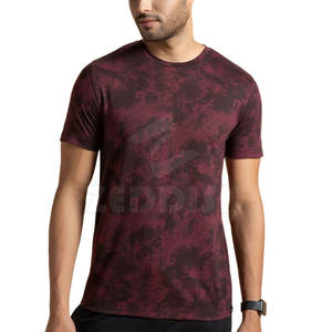 Nueva llegada Camiseta de lavado ácido de color Camiseta duradera de buena calidad Camiseta hecha de poliéster de nuevo diseño - Product Image 1