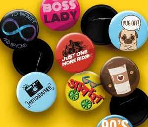 Insignias de botón personalizadas para eventos, promociones y uso personal, ligeras y duraderas con diseño impreso - Product Image 2