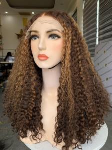 Extensions de Cheveux Humains Bouclés Eurasiens Femmes Prix de Gros Vietnam Fournisseur Unique Machine Trame Matière Première HD Dentelle Paquet - Product Image 4