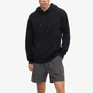 เสื้อมีฮู้ดสำหรับผู้ชายผ้าฝ้าย100% หนาสีพื้นแบบเรียบมีเชือกขนาดใหญ่ใส่ได้ทั้งชายและหญิงโลโก้ได้ตามต้องการขนาดพิเศษ - Product Image 1