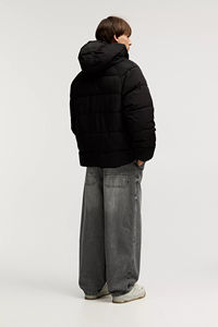 Chaqueta Acolchada de Invierno para Hombre, Nueva, Personalizada, Abrigada, Cortavientos, Gruesa, Negra, con Capucha, Chaqueta de Burbuja - Product Image 2