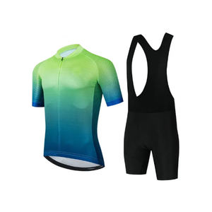 Ensemble de maillot de cyclisme pour hommes de qualité supérieure, vêtements de vélo confortables, impression par sublimation, vêtements de sport, uniforme, design personnalisé, combinaison de cyclisme - Product Image 1