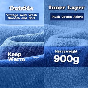 Sudadera con capucha de lavado ácido personalizada para hombre moda de gran tamaño Vintage Streetwear sudaderas con capucha a granel Proveedor de Ropa al por mayor 2025 - Product Image 5