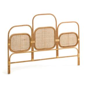 Modern Home Bed with Wholesale Rattan <b>Wall</b>-<b>Mounted</b> <b>Headboard</b> Traditional Vietnam Made Bedroom Furniture - Product Image 1