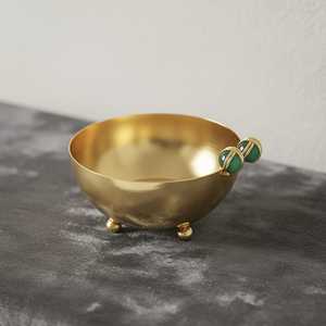 Luxe en acier inoxydable poli plaqué or écologique style américain maison affaires cadeau bol de service salade Dessert fruits nouveau - Product Image 5