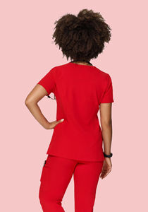 Conjunto de uniformes de enfermería personalizados para mujer, uniformes elásticos transpirables para correr, uniformes quirúrgicos médicos de LICRA para Hospital - Product Image 6