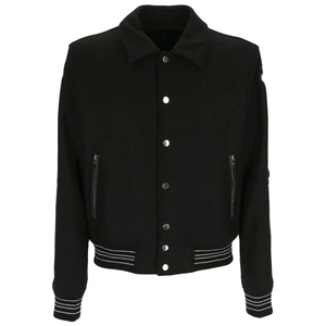 New Arrival Winter Varsity <b>Jacket</b> Canvas Letter <b>Pattern</b> Breathable Fully Customized Design Regular Sleeves Men's Wholesale - Product Image 1