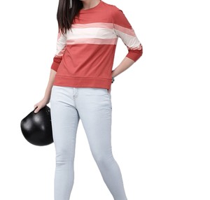 2025 camiseta de mujer de manga corta de moda con logotipo personalizado ropa deportiva de verano camiseta transpirable camiseta atlética Color de bloque - Product Image 1