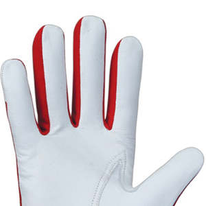 Durability-Enhanced Leather <b>Work</b> <b>Gloves</b> with Double Palm Industrial Safety <b>Gloves</b> for Mechanics and Builders - Product Image 1