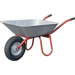 CAPITO 85L Wheelbarrow with Pneumatic Tire Steel Rim and Plastic <b>Plain</b> Bearing Garden Hand <b>Tools</b> - Product Image 1