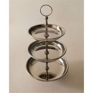 Stainless Steel Style 3 Tier Dessert Stand Versatile Buffet Food Display Rack for Hotels Catering Tiered Fruit Plate Cake Stand - Product Image 2