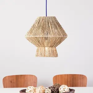 New Design Straw Raffia <b>Lamp</b> Covers Weaving <b>Shades</b> for <b>Lamps</b> Seagrass <b>Moroccan</b> Style Lampshade - Product Image 1