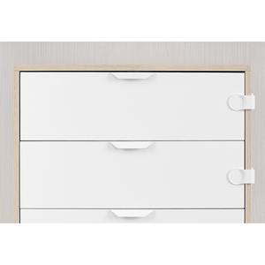 Lot économique de 3 serrures pour armoires/tiroirs Reer, 6 sangles de sécurité durables de taille standard - Product Image 3