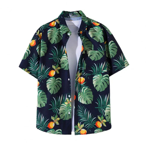<b>Men's</b> Custom Vintage Floral Velour <b>Hawaiian</b> Tropical <b>Shirt</b> Button Down Short Sleeve <b>for</b> Summertime - Product Image 3