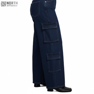 2025 nouveau élastique femmes jambe large cloche bas jean Denim bas en gros pour femmes jean grande taille femmes jean - Product Image 3