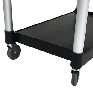 Custom Catering Equipment 3 Tier Restaurant Service Plastic Kitchen <strong>Trolley</strong> Rolling Food Cart - Product Image 6