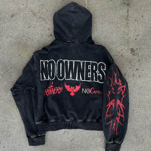 300 GSM 100% Cotton Fleece Sudadera con capucha con cremallera para hombre con serigrafía y envío rápido Premium Low MOQ para hombres - Product Image 1