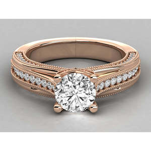 Anillo Solitario de Oro de 10K para Mujer con Diamante Cultivado en Laboratorio - Product Image 6